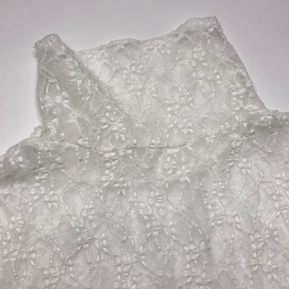 Woman White lace blouse size S/P - Picture 2 of 7
